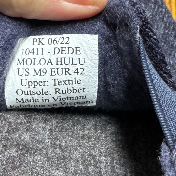 OLUKAI Moloa Hulu Men's Wool-Blend Slippers, Soft & Heathered Knit - Picture 6 of 7